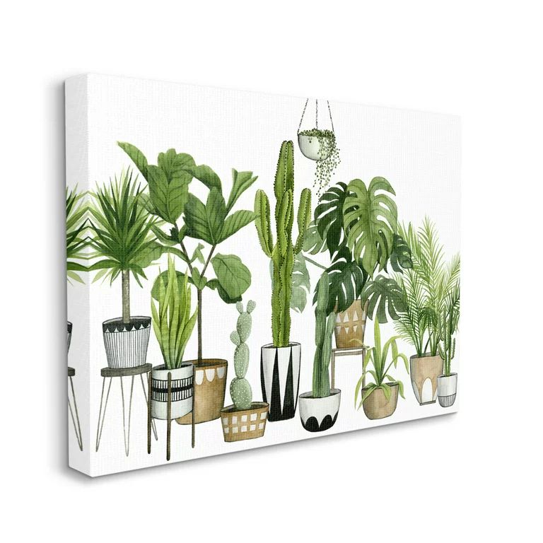 Stupell Home Décor Collection Boho Plant Scene With Cacti And Succulents In Geometric Pots Water... | Walmart (US)