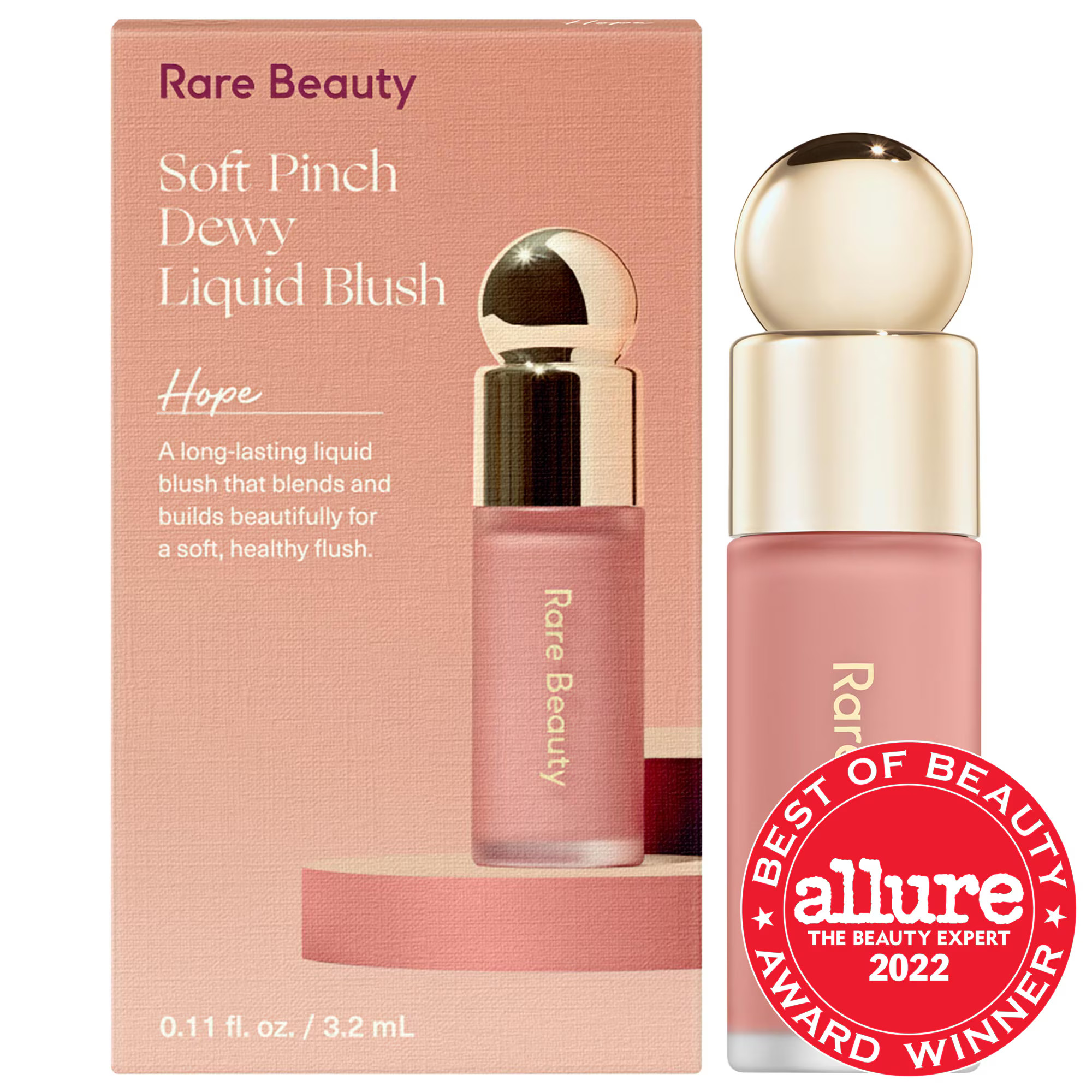 Rare Beauty by Selena Gomez Mini Soft Pinch Liquid Blush Hope 0.11 oz / 3.2 mL | Sephora (US)