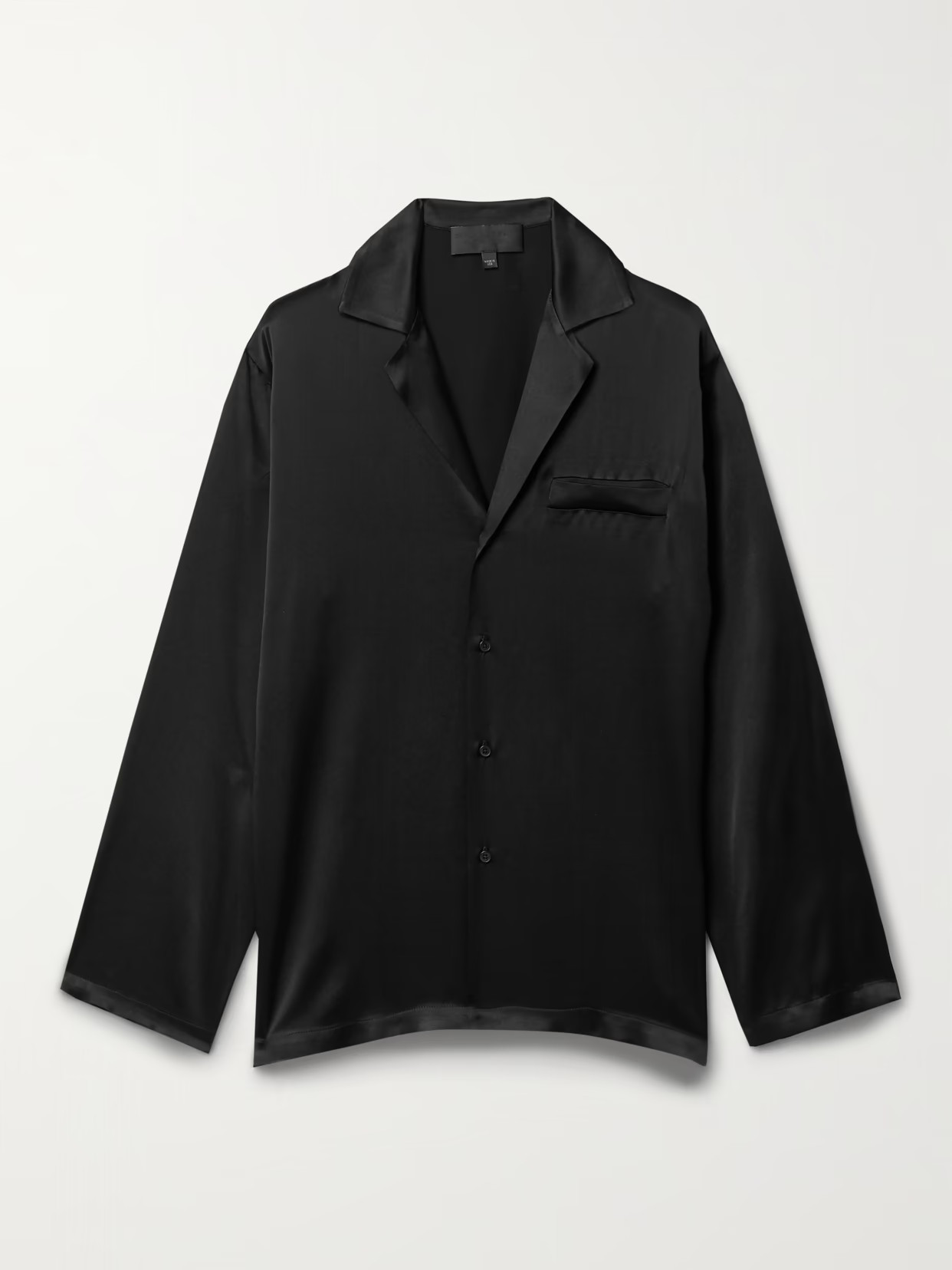 Nili Lotan - Juste Silk-satin Shirt - Black | NET-A-PORTER (UK & EU)