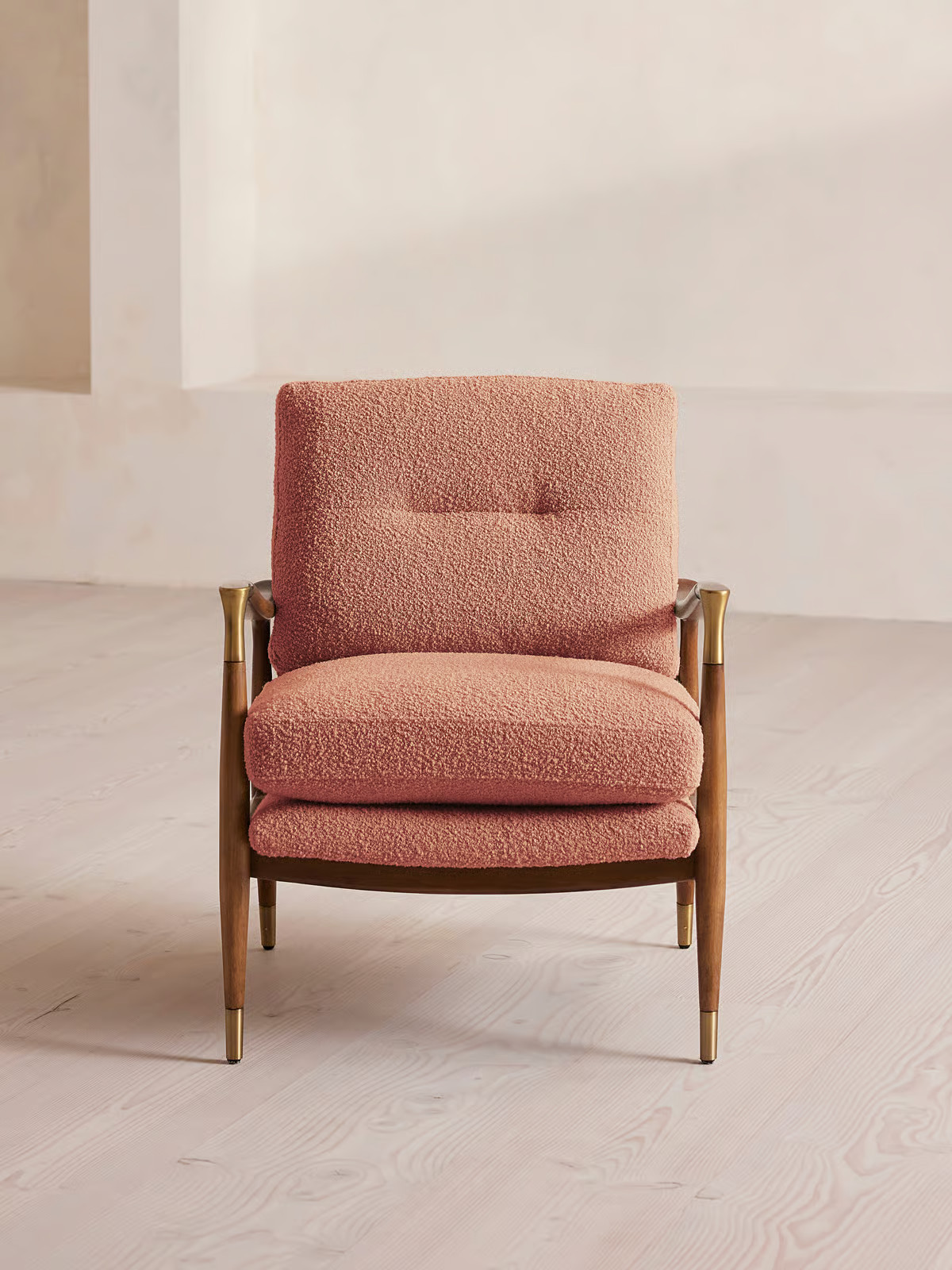 Theodore Armchair, Textured Wool Boucle, Kelp - Soho Home | Soho Home Ltd