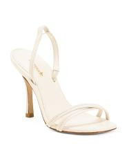 Handmade In Brazil Leather Annie Heeled Sandals | TJ Maxx