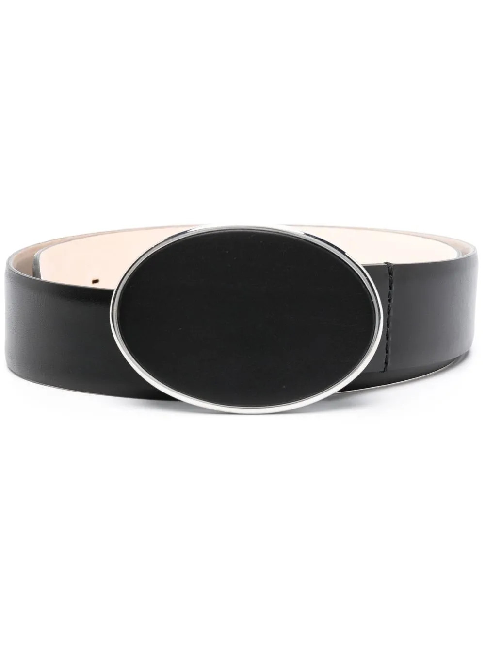 Déhanche Flint oval-buckle Leather Belt - Farfetch | Farfetch Global