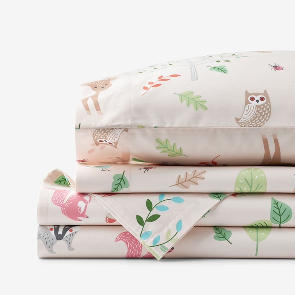 Company Kids™ Woodland Organic Cotton Percale Sheet Set | The Company Store