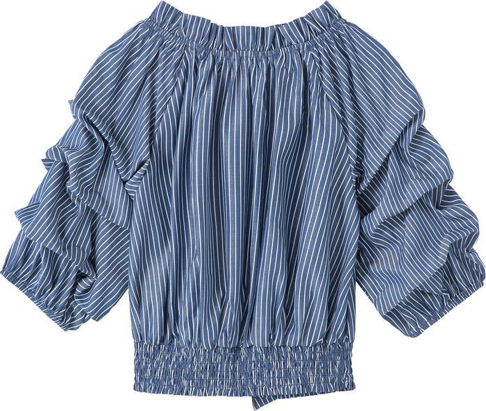Habitual Girl Kids' Joyce Stripe Smocked Top | Nordstrom