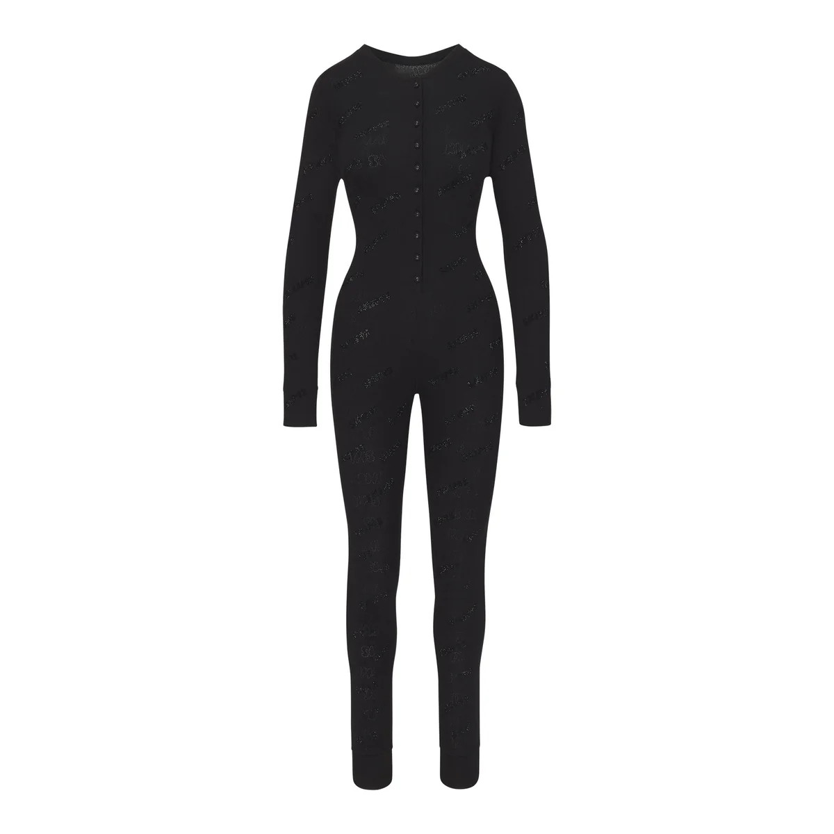 RHINESTONE LOGO POINTELLE ONESIE | SKIMS (US)