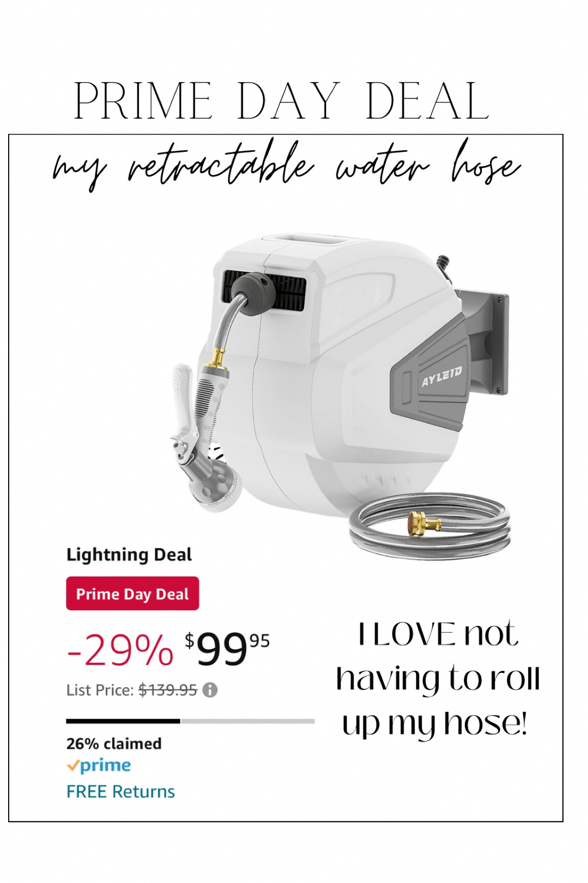 Amazon prime day deal! Retractable water hose reel! Game changer. I love mine. 

#LTKSeasonal #LTKxPrimeDay #LTKhome