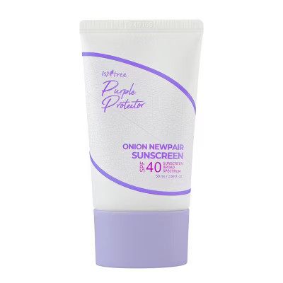 Isntree Onion Newpair Sunscreen SPF40 - 1.69 oz - The blemish-fighter, tone-corrector, and SPF all in one purple protector | Target