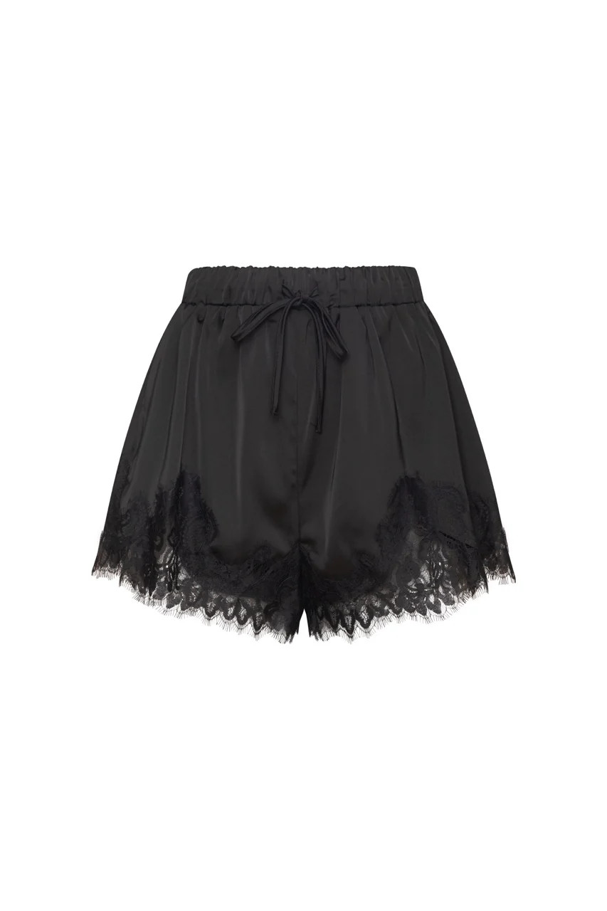LEOLA Black Lace Shorts | Noughts and Kisses