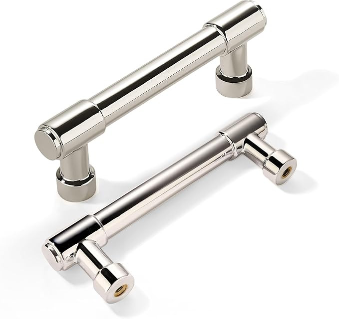 khtumeware 10 Pack 3 Inch(76mm) Polished Nickel Cabinet Pulls Kitchen Cabinet Handles Cabinet Har... | Amazon (US)