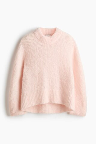 H & M - Mohair-Blend Sweater - Powder Pink | H&M (US + CA)