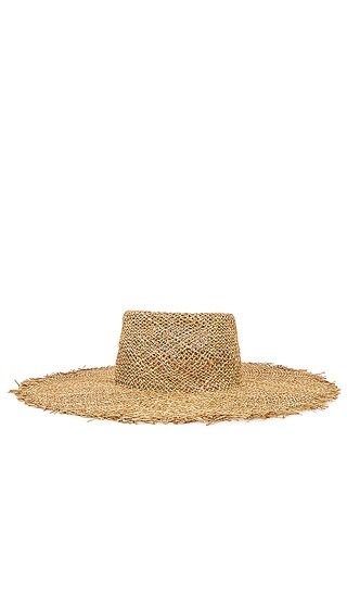 Sunnydip Fray Boater Hat in Seagrass | Revolve Clothing (Global)