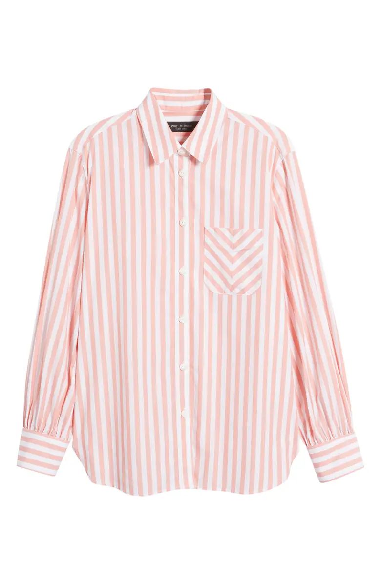 Maxine Stripe Cotton Button-Up Shirt | Nordstrom