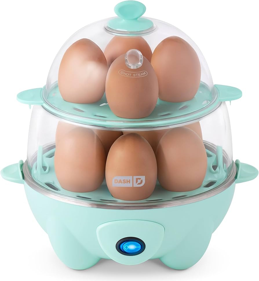 Dash Deluxe Egg Cooker - Boiler, Poacher & Steamer - Includes Measuring & Recipe Guide - Dishwash... | Amazon (US)