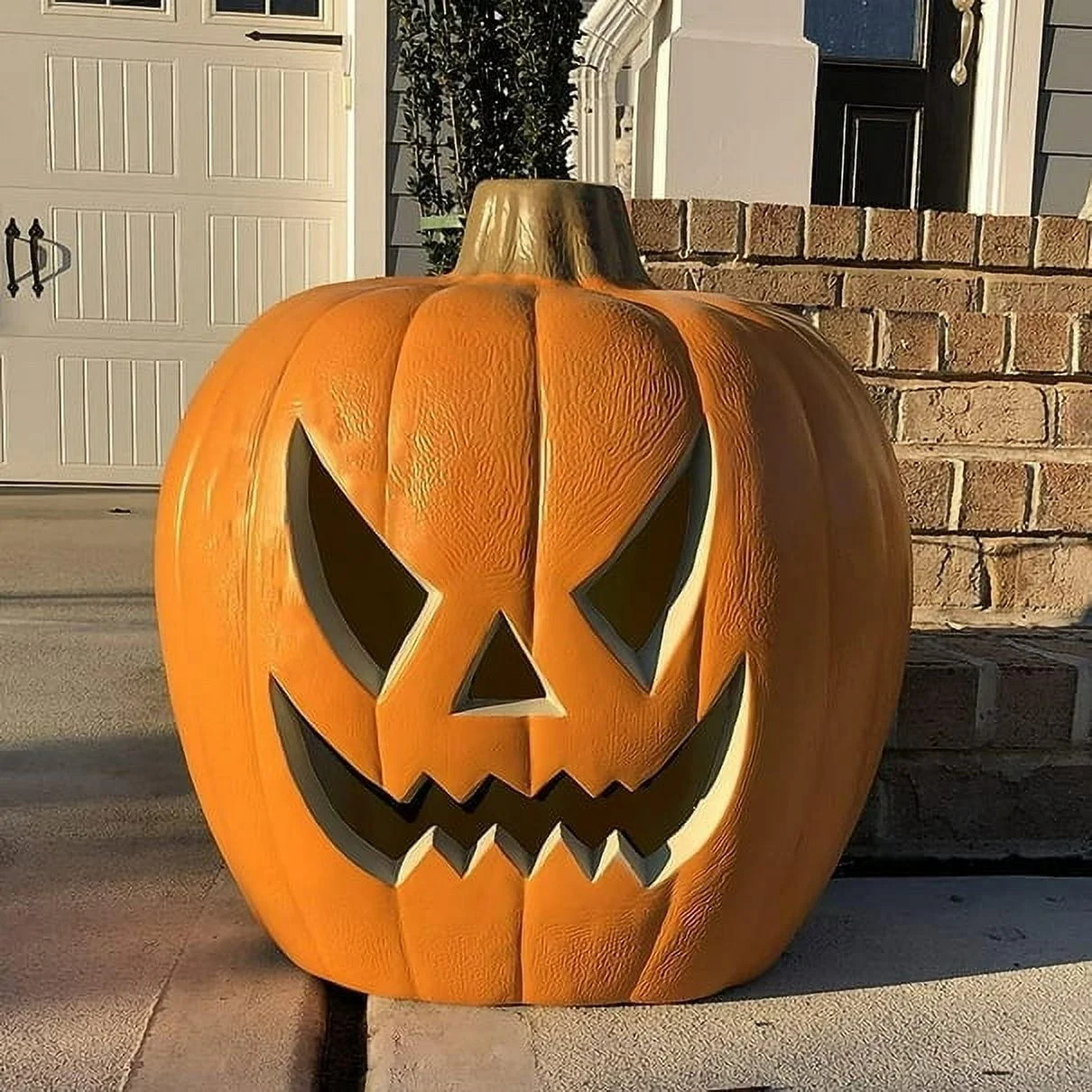 21" LED Light-Up Jack O Lantern, Pre-lit Halloween Pumpkin Lights for Indoor/Outdoor Decoration -... | Walmart (US)