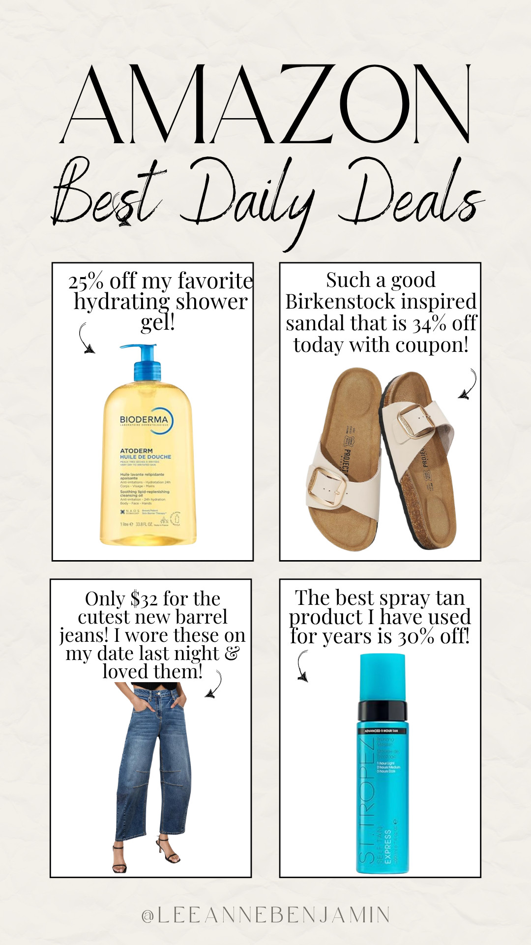 Top 4 daily deals on Amazon today! 

 #LTKSaleAlert #LTKMidsize #LTKBeauty