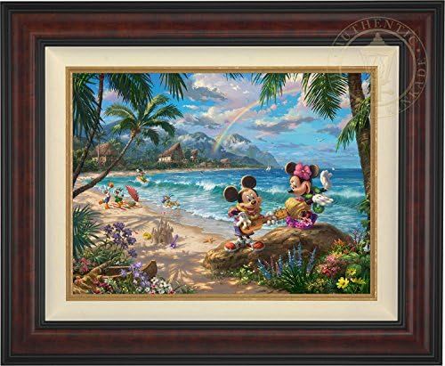 Thomas Kinkade Studios Disney Mickey and Minnie in Hawaii 18" x 24" Standard Number (S/N) Limited... | Amazon (US)