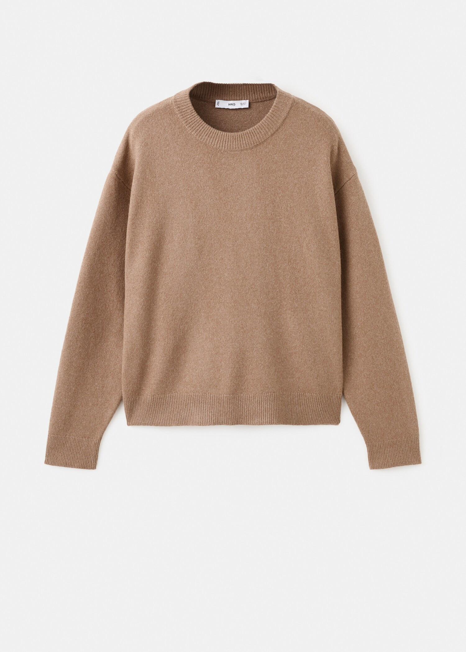 Round-neck knitted sweater - Women | MANGO United Kingdom | MANGO (UK)