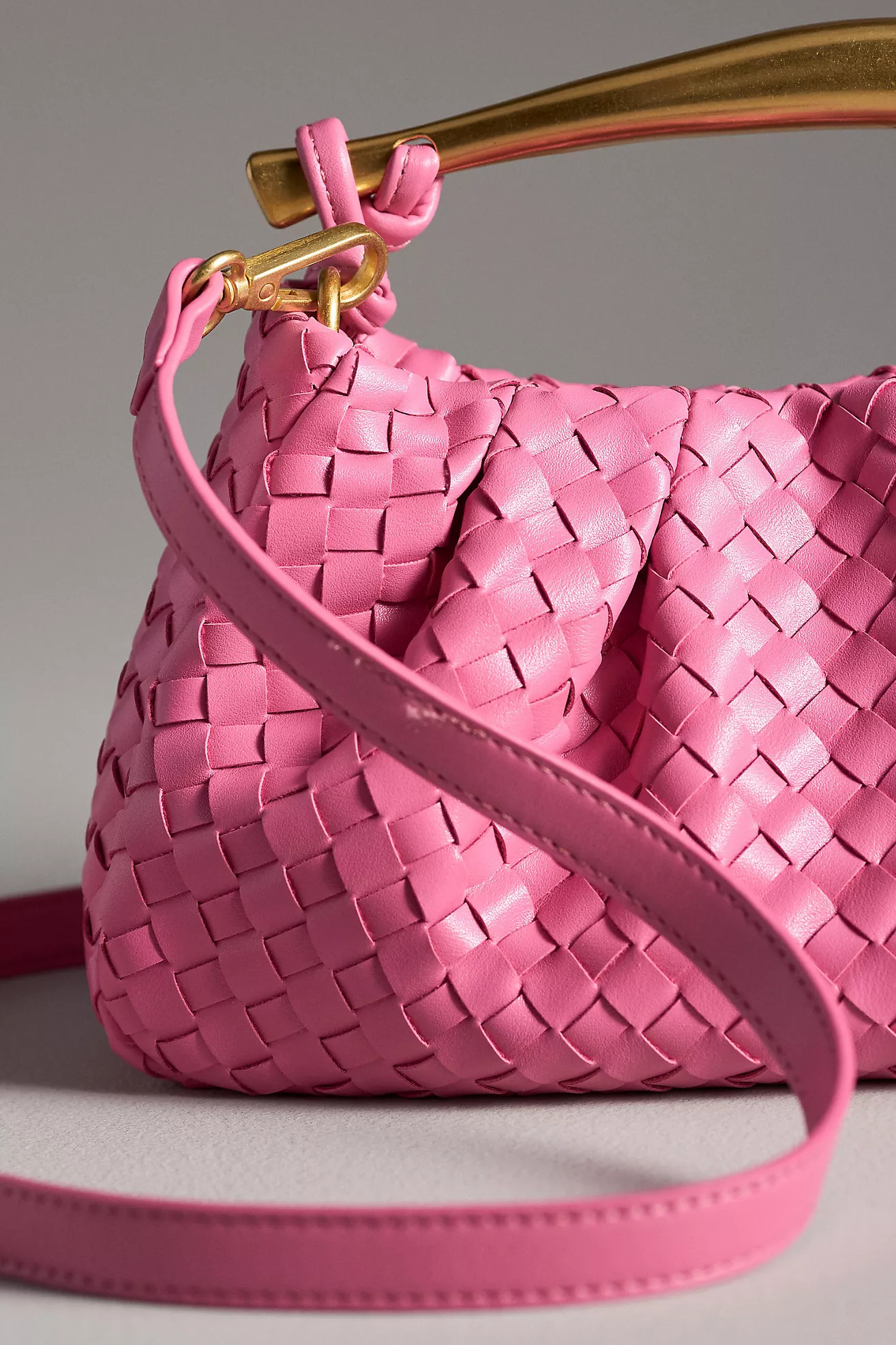 Asymmetrical Hardware Woven Satchel | Anthropologie (US)