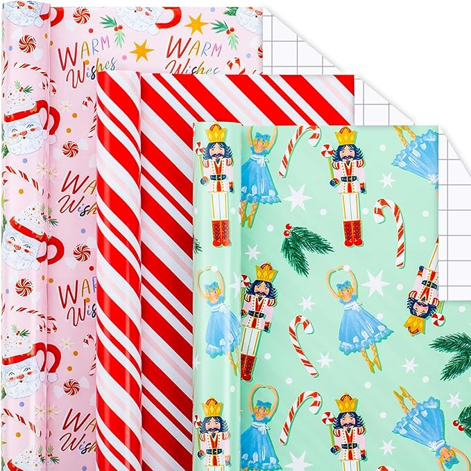 Yarcony Nutcracker Christmas Wrapping Paper - 17 Inch x 120 Inch Per Roll - Creative Nutcracker, ... | Amazon (US)