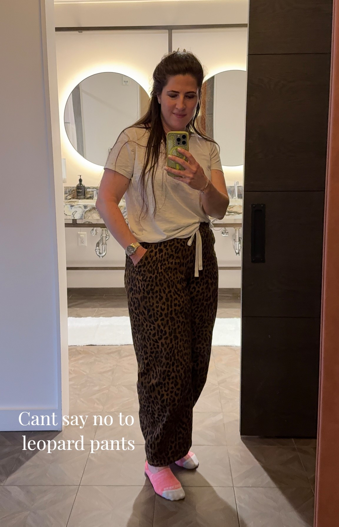 These Amazon leopard barrel pants might be my new favorite casual outfit piece 🐆

High waisted with a drawstring waist and relaxed barrel leg fit. They’re lightweight, comfortable, and easy to dress up or down.

For reference:
• I’m 5’6”
• Wearing a size large
• Hit right at my ankles

Such a fun statement pant that still feels neutral enough for everyday outfits.


leopard print pants | leopard barrel pants | Amazon leopard pants | high waisted barrel pants | drawstring waist pants | Amazon fashion find | casual leopard outfit | statement pants outfit | comfy everyday pants | relaxed fit pants | ankle length pants | barrel leg pants | neutral animal print | Amazon outfit idea | women’s casual outfit | easy everyday style | comfy Amazon clothing | casual chic outfit

#LTKmomlife #LTKootd #LTKgrwm