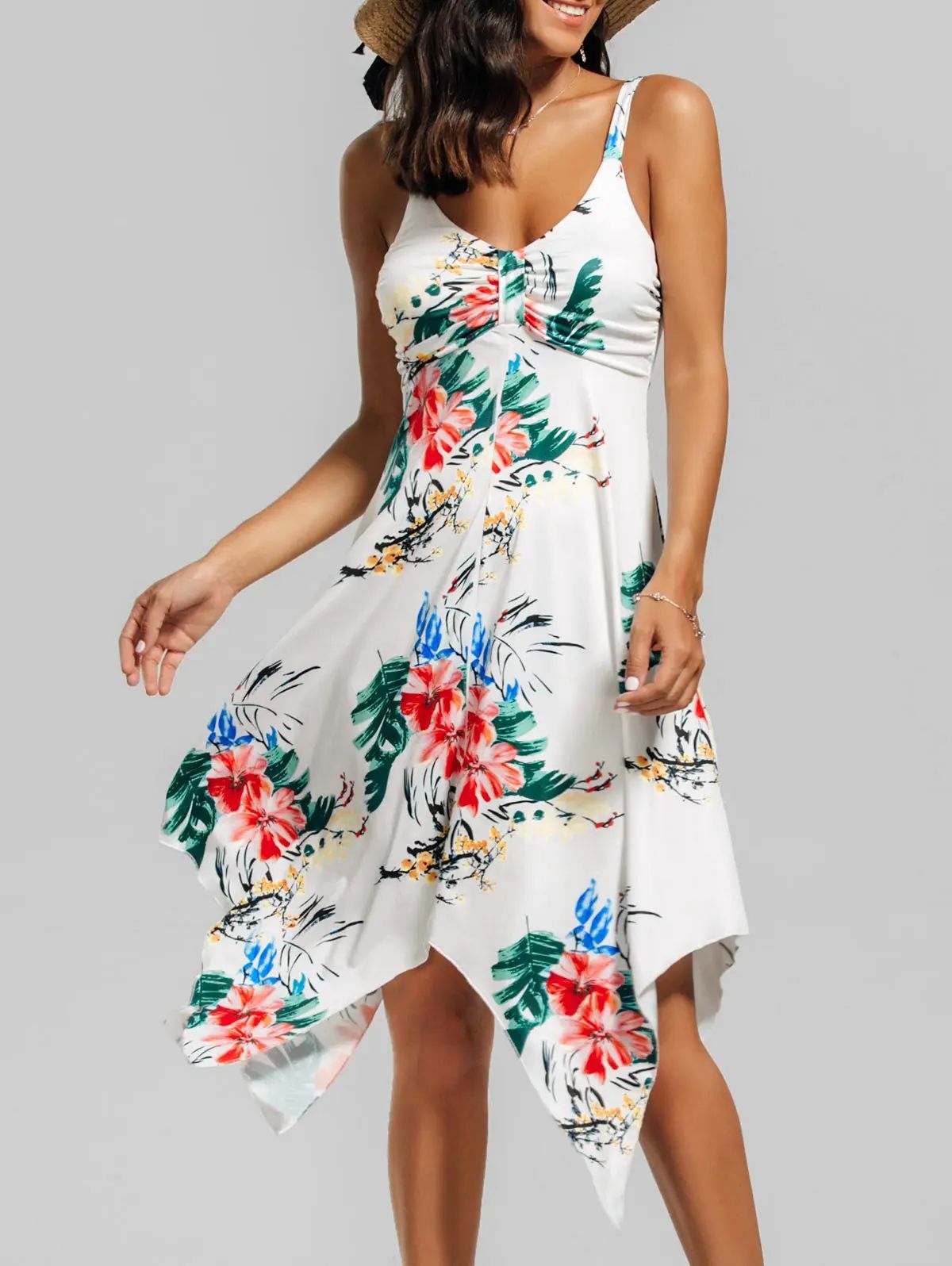 Floral Handerchief Dress | Rosegal US