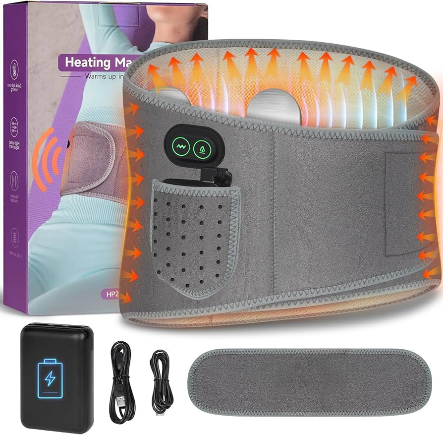 Heating Pad for Back,60” Large Heating Pad for Back Pain Relief with 3 Vibration Massage Modes ... | Amazon (US)