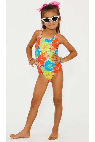 Little Julia One Piece in Neon Blooms Waffle | Revolve Clothing (Global)
