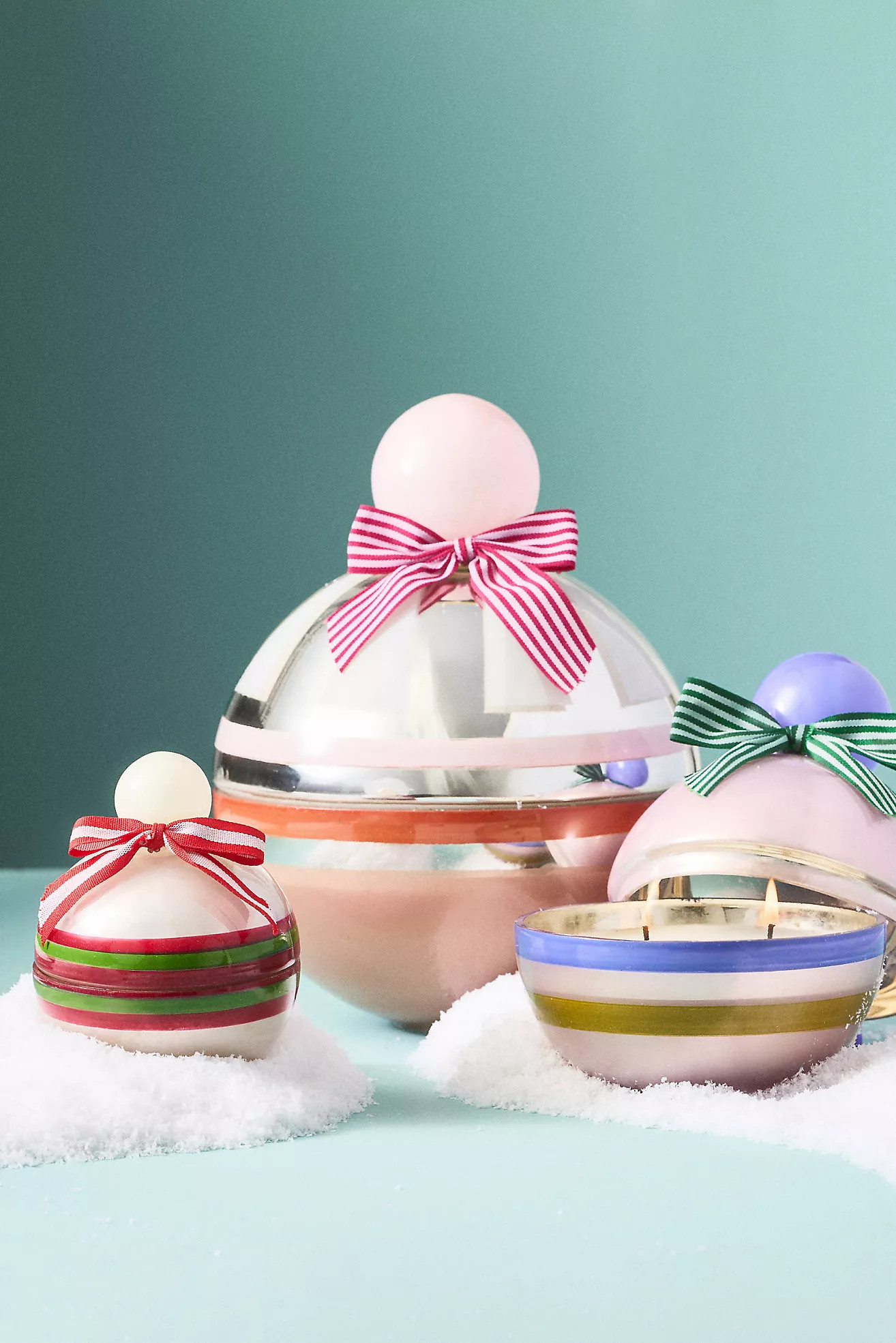 Modern Ornament Woody Fresh Balsam & Cedarwood Glass Candle | Anthropologie (US)