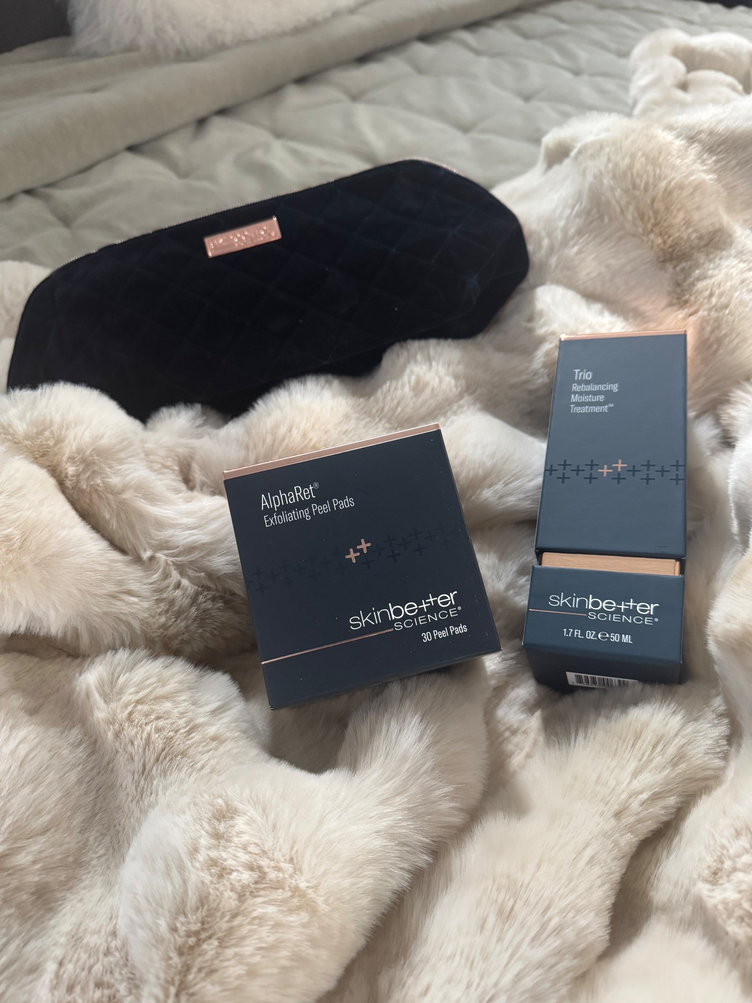 Restocked just in time 🤌🏽 I’ve been using skinbetter science products for 5 years now and it’s still SO SO GOOD. I order through my aesthetician, but I linked my two products, below! My everyday moisturizer is the Trio Rebalancing Moisture Treatment, and then 1-2x a week, I use the AlphaRet Exfoliating Peel Pads. If you order through skinbetter.com, your order can qualify for a complimentary gift, while supplies last, like this makeup bag I just received! 

#LTKBeauty #LTKselfcare #LTKdayinmylife