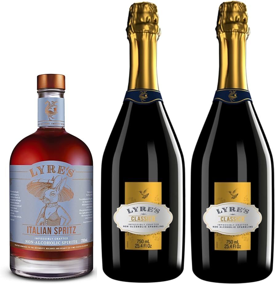 Lyre's Amalfi Spritz Grande Duo Set - Non-Alcoholic Spirit Set (Pack of 3) | Italian spritz (Oran... | Amazon (US)