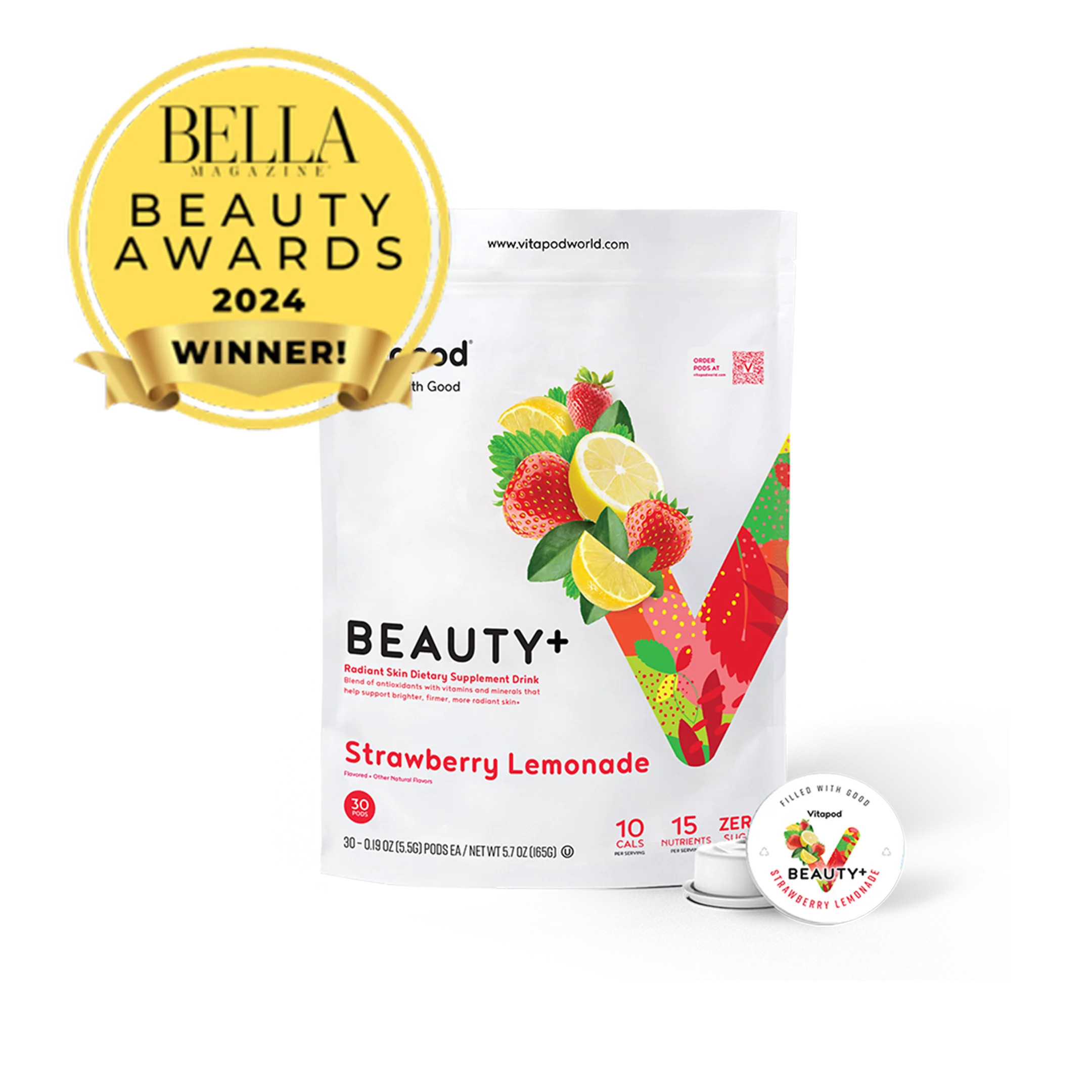 Beauty+ Strawberry Lemonade, 30 Pods | Vitapod