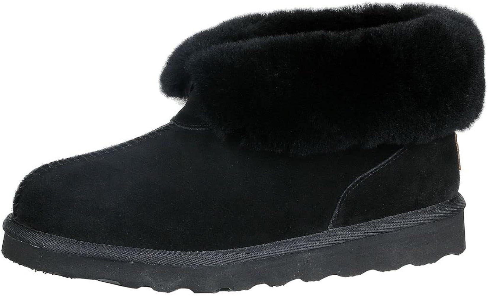 PAMIR Women's Sheepskin Boot Slippers Indoor Outdoor Ankle Booties with Memory Foam | Amazon (US)