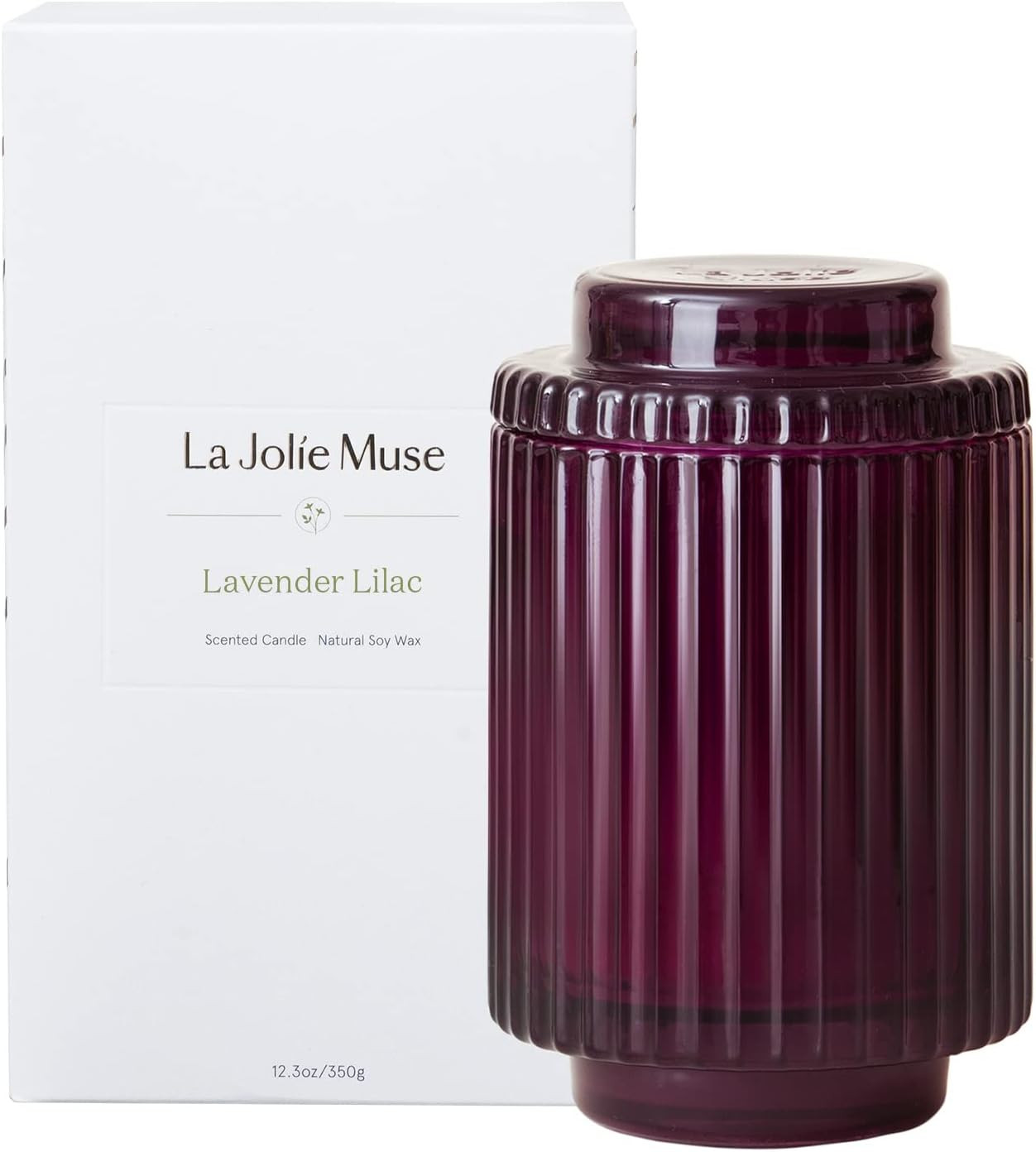 LA JOLIE MUSE Candles for Home Scented, Lavender Lilac Scented Candle, Natural Soy Wax, Luxury Ja... | Amazon (US)