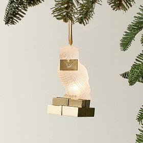Harry Potter™ Light-Up Perched Hedwig™ Ornament | Pottery Barn Teen