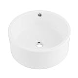 Swiss Madison Well Made Forever, Monaco 16.5" Round Vessel Sink in Matte White | Amazon (US)