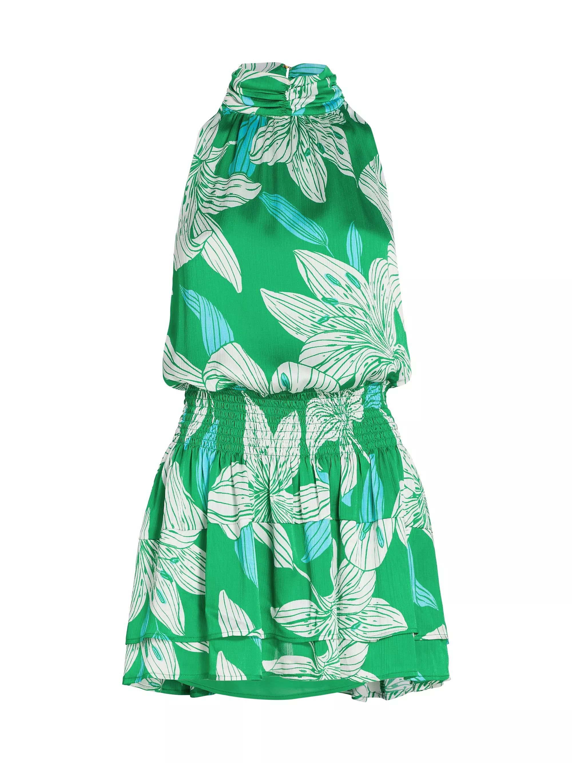 Dani Floral Crepe Minidress | Saks Fifth Avenue