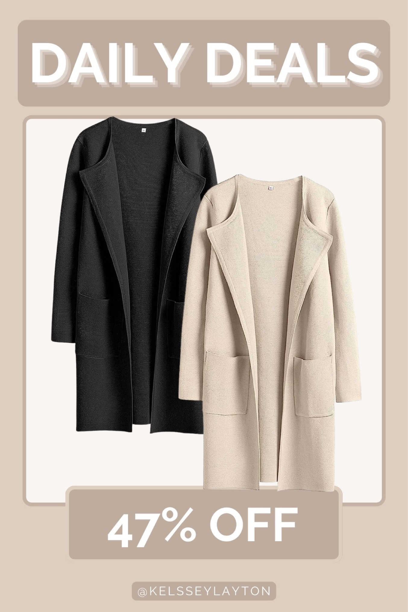 Amazon daily deal, coatigan on sale 

#LTKsalealert #LTKfindsunder50