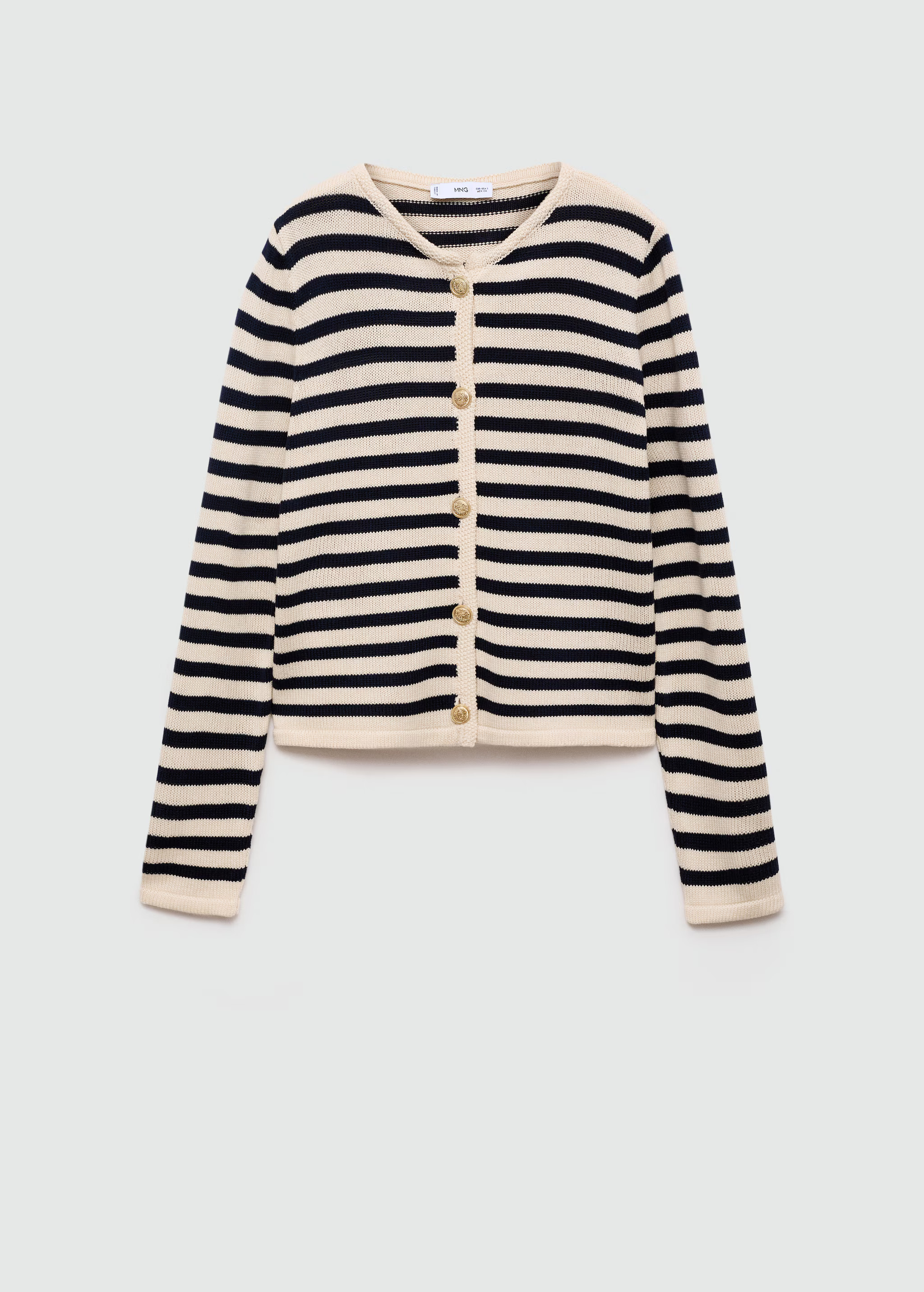 Knitted cardigan with jewel button - Women | MANGO USA | Mango (US/MX/AU)