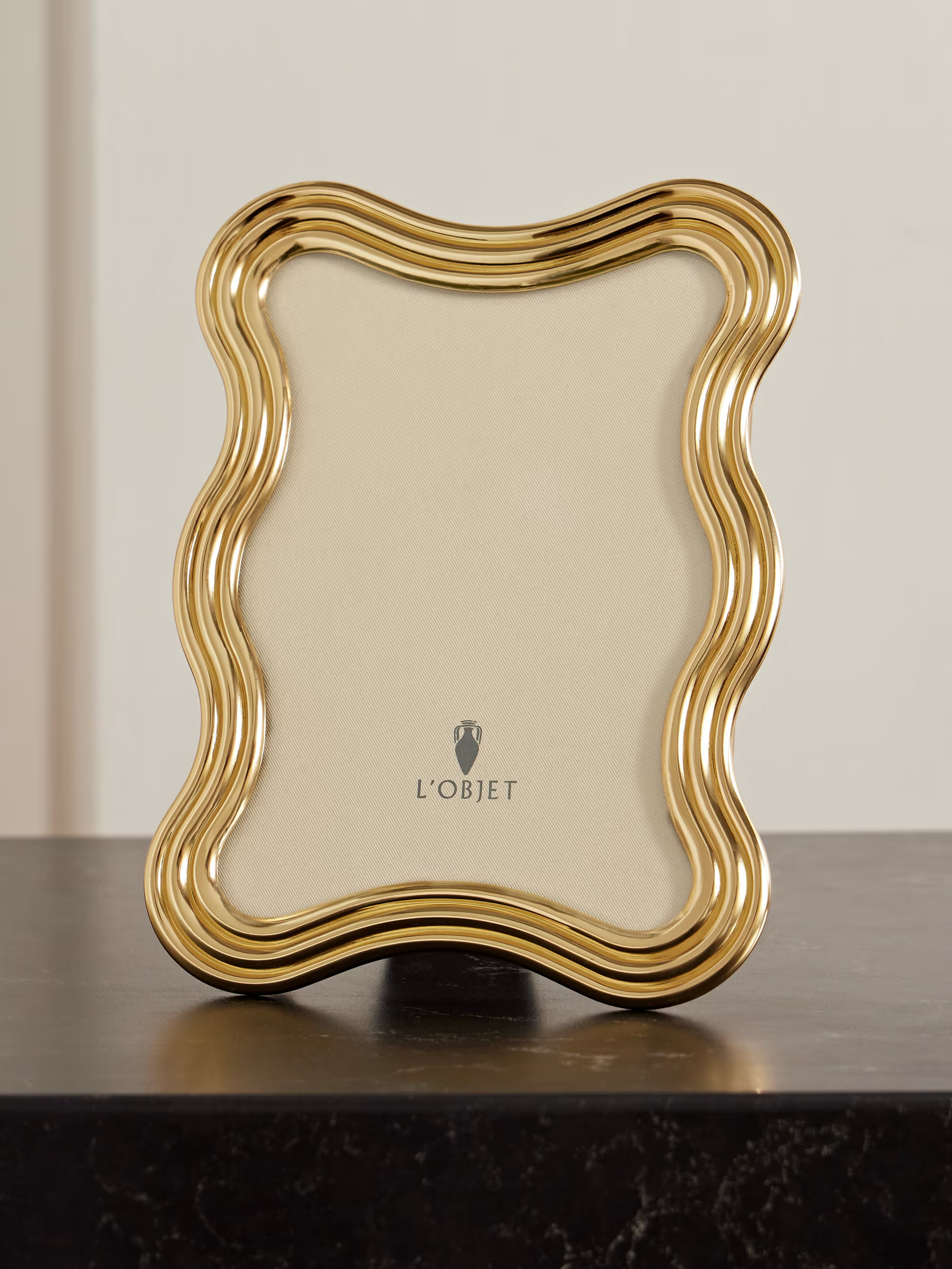Ripple gold-plated 5x7 picture frame | NET-A-PORTER (US)