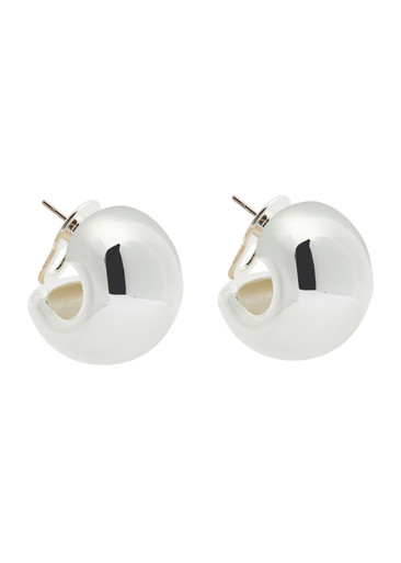Gemma silver-plated hoop earrings | Harvey Nichols
