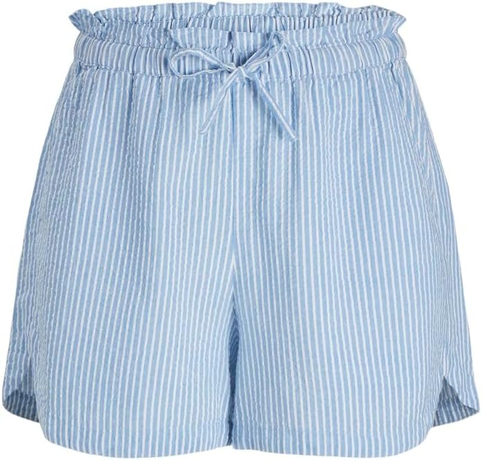 JJXX Womens Jxwindy Seersucker Hw Shorts WVN Sn | Amazon (US)
