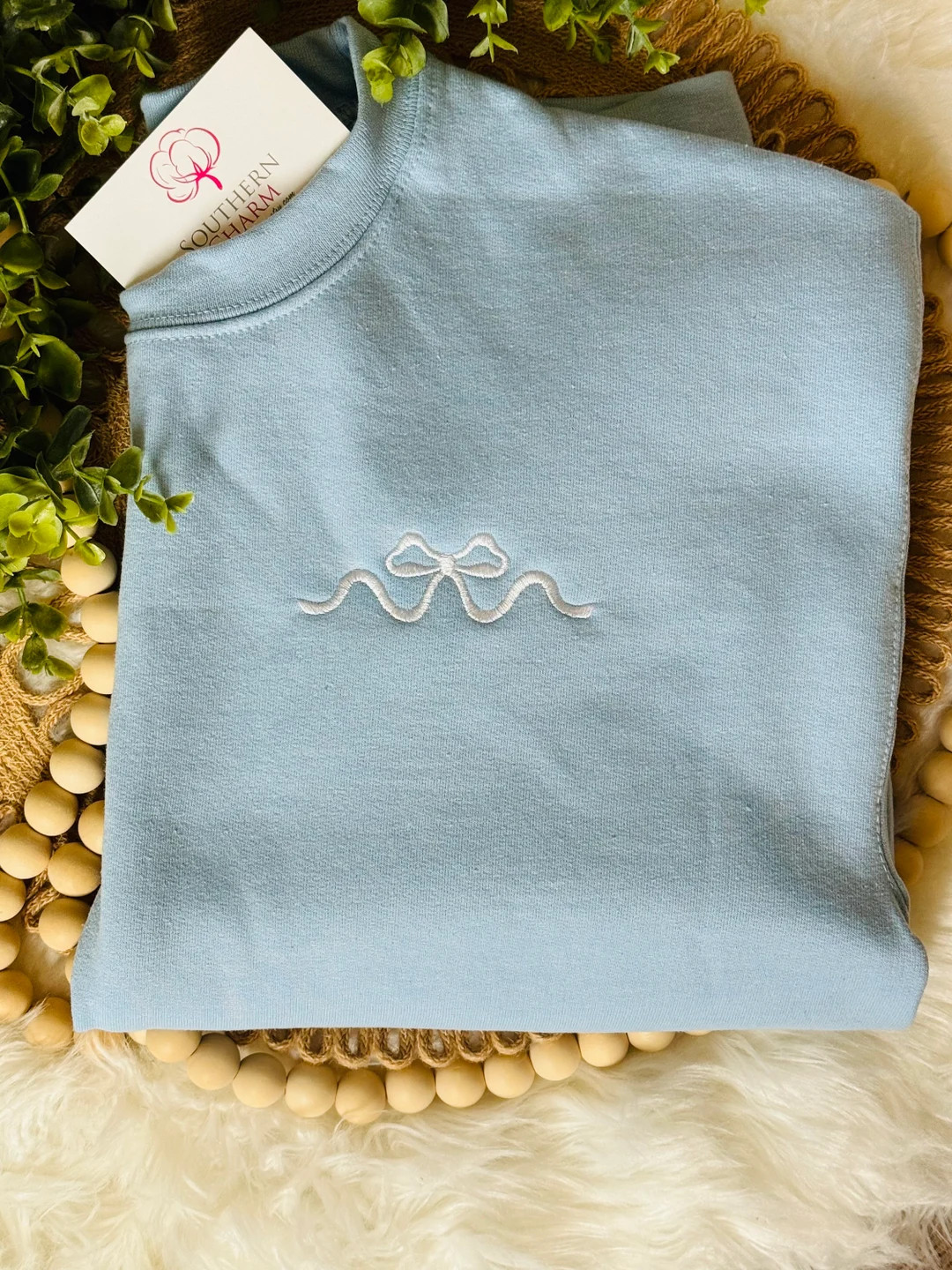 Preppy Ribbon Bow Sweatshirt - Etsy | Etsy (US)