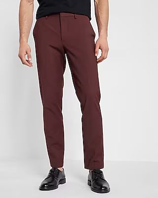 Extra Slim Red Wool-Blend Modern Tech Suit Pant | Express