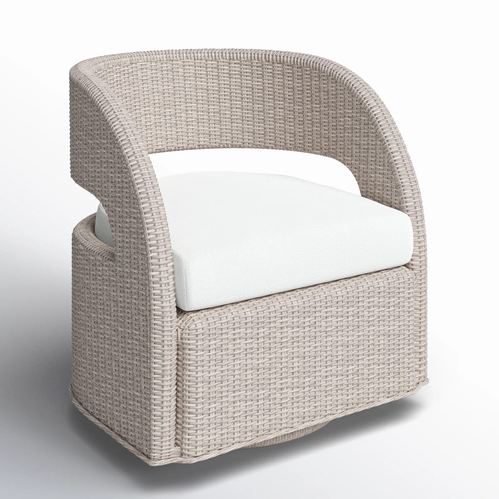 Maxille Swivel Patio Chair with Cushions | Wayfair North America