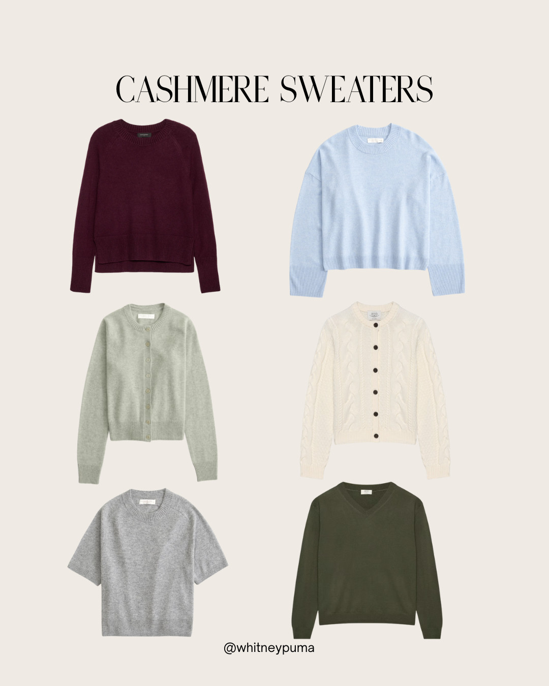 The best cozy cashmere sweaters for fall 🍂 Soft, classic, and perfect for layering — rounded up my faves for everyday style + capsule wardrobes. (some under $100!) 
#CashmereSweater #FallStyle #LTKFall #SweaterWeather #AffordableCashmere #LTKUnder100 

 #LTKFallSale #LTKSeasonal #LTKStyleTip