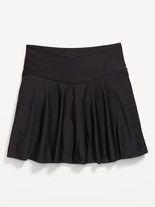 High-Waisted Crossover PowerSoft Skort for Girls | Old Navy (US)