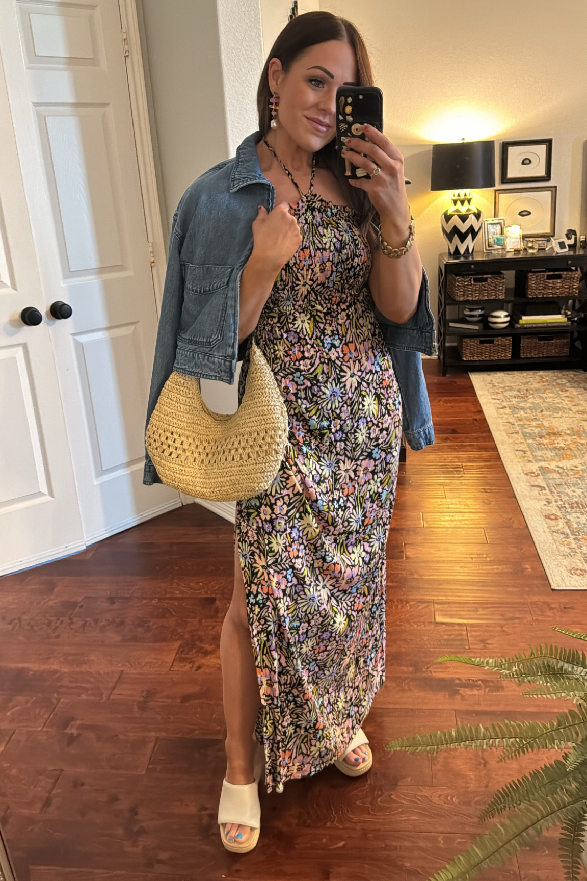 Floral maxi dress spring floral summer dress target cropped denim jacket date night girls night outfit

[exact dress is “Midnight Blooms Maxi Dress” from Poppy & Blue]#LTKstyletip #LTKfindsunder100

#LTKSeasonal