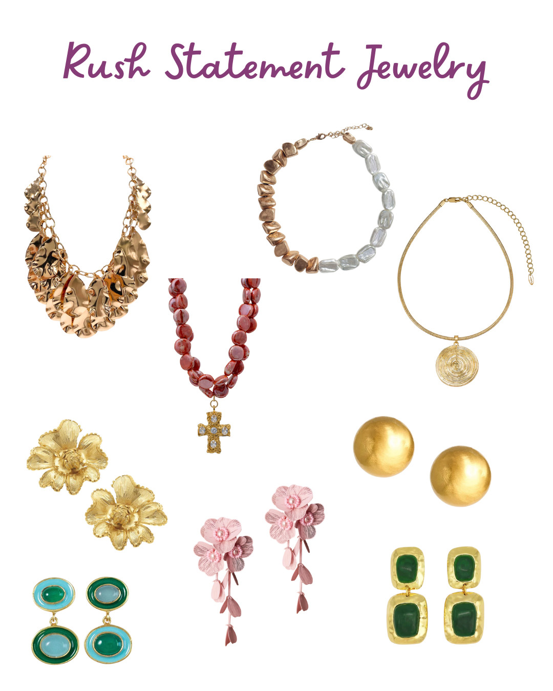 Necklaces and Earrings that will make a statement !! 

 #LTKFindsUnder100