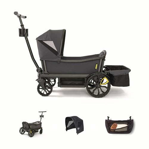 Veer Cruiser Essentials Bundle - Premium Stroller Wagon with Foldable Storage Basket & Retractable Canopy - The Feel & Safety of a Stroller Combined with The Fun of a Lightweight, Rugged Wagon | Amazon (US)