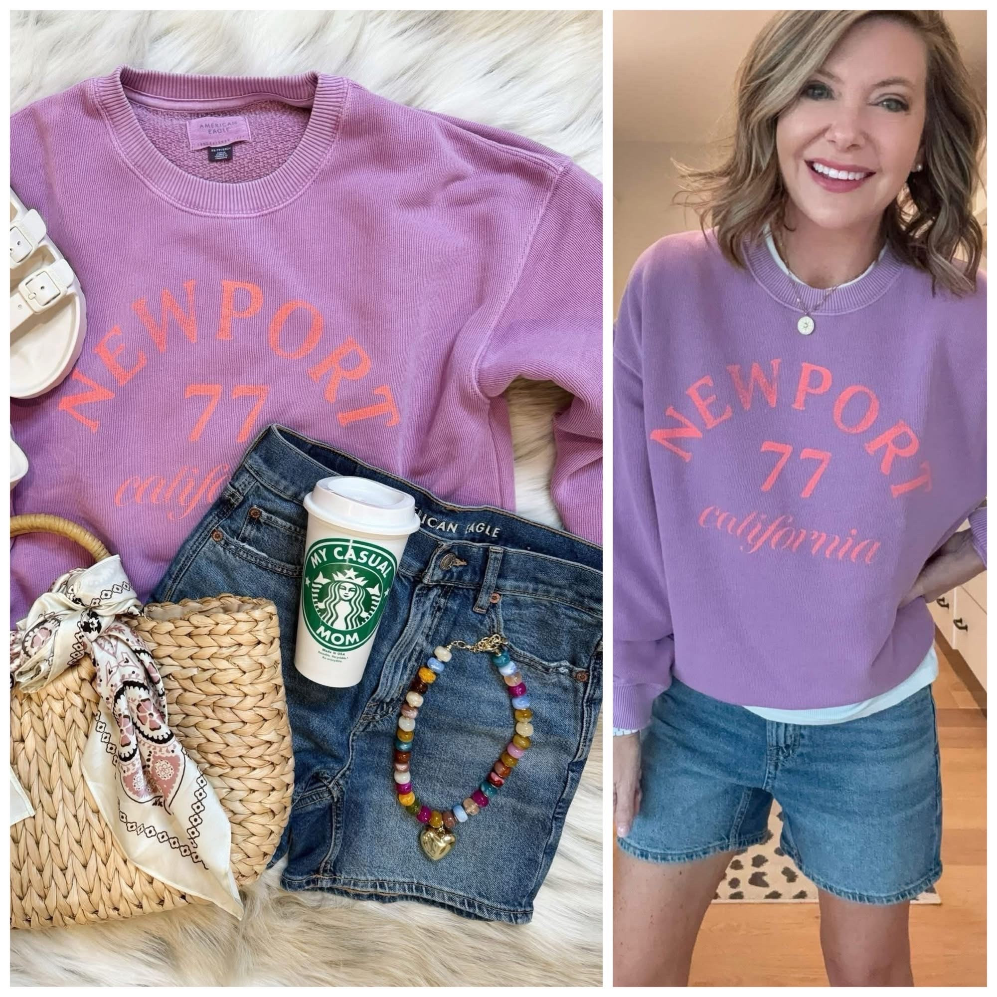 My shorts are down to $23 and some change! That’s 60% OFF! They are a 6 inch but you could roll them up and make them a little shorter. They are perfect for me! Not too short! ☠️

This super cute sweatshirt is also 60% off down to under $25! It’s very soft and lightweight and the color screams summer!

#LTKootd #LTKgrwm #LTKSeasonal